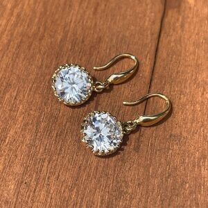 Elegant Gold and Crystal Earrings